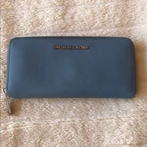 Michael kors powder blue wallet